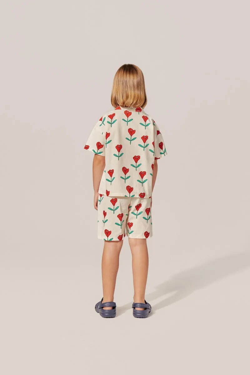 Tulips Allover Print Shorts