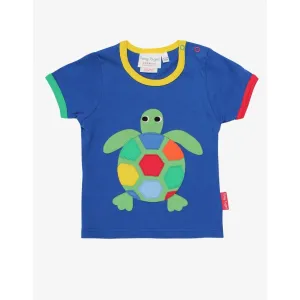 Turtle Applique Short Sleeve Shirt - 1 Left Size 5-6 years