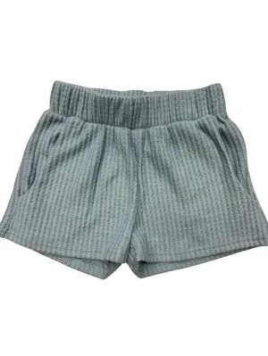 TWEEN DENIM BLUE WAFFLE SHORTS