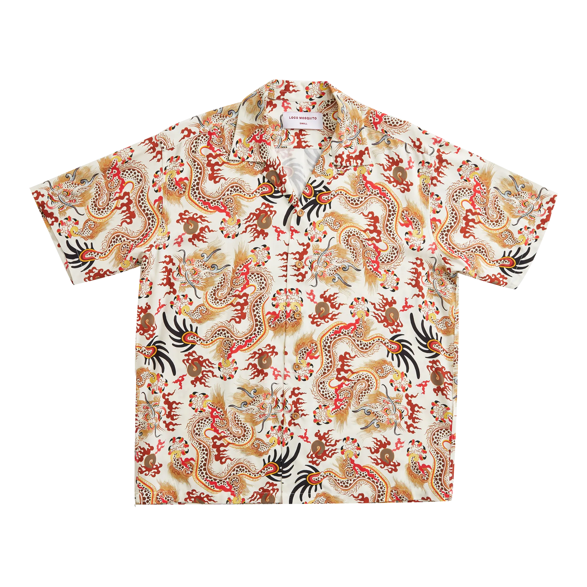 [UNISEX] TOMAS TOMAS X LOCO MOSQUITO 108 DRAGONS OFF-WHITE SHORT SLEEVE SHIRT