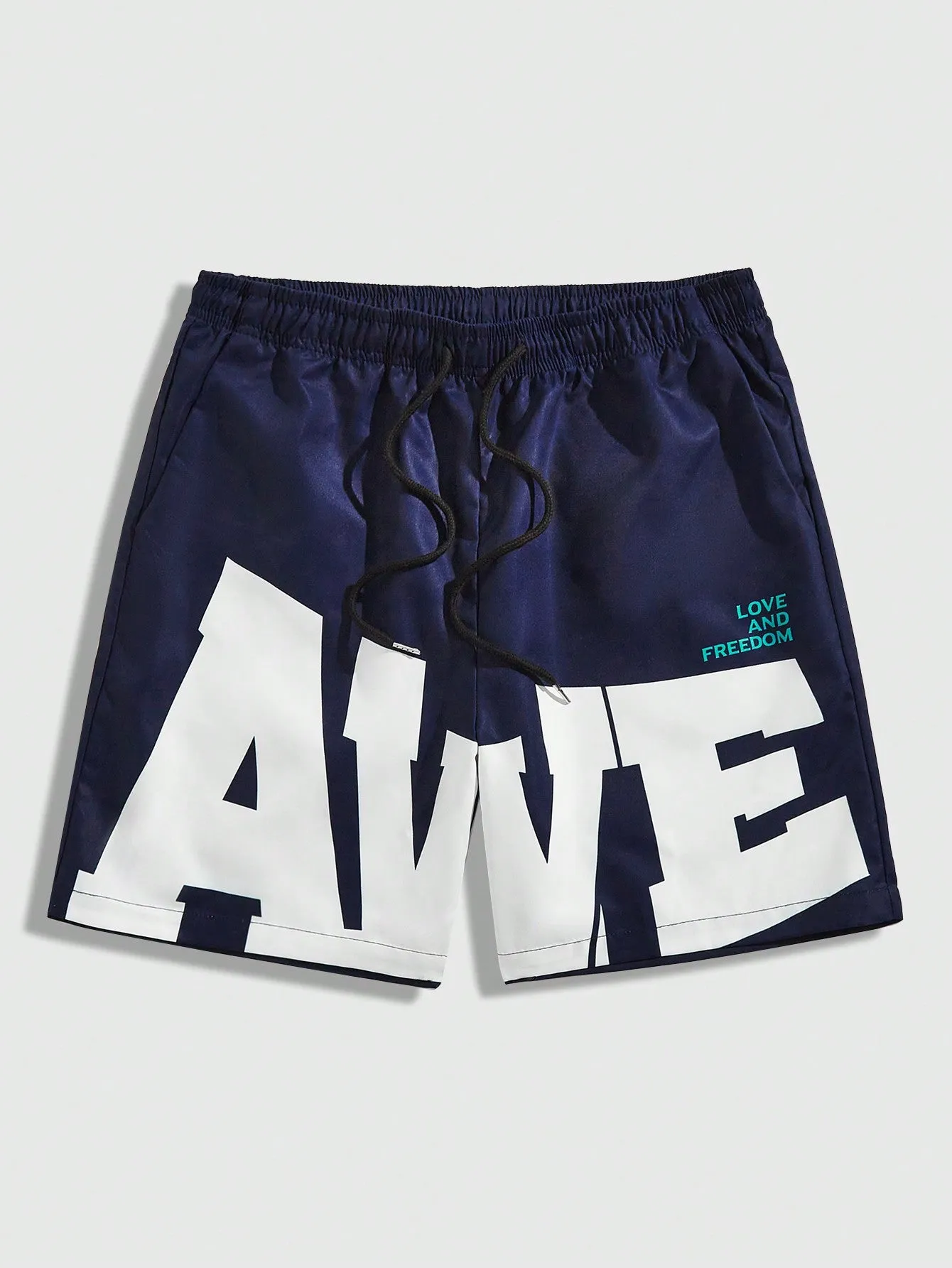 Verve | Slogan Print Shorts