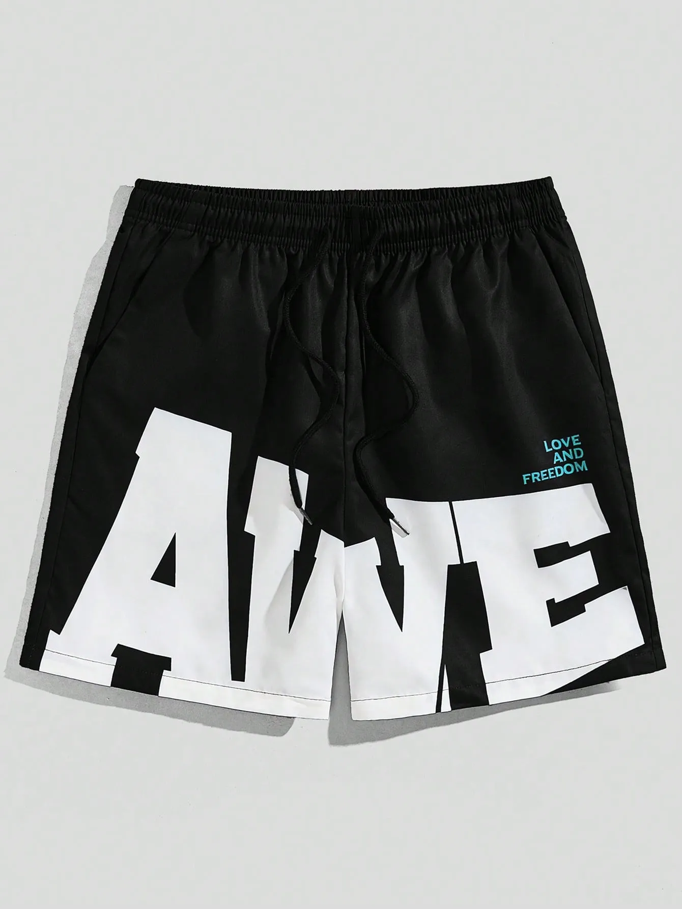 Verve | Slogan Print Shorts