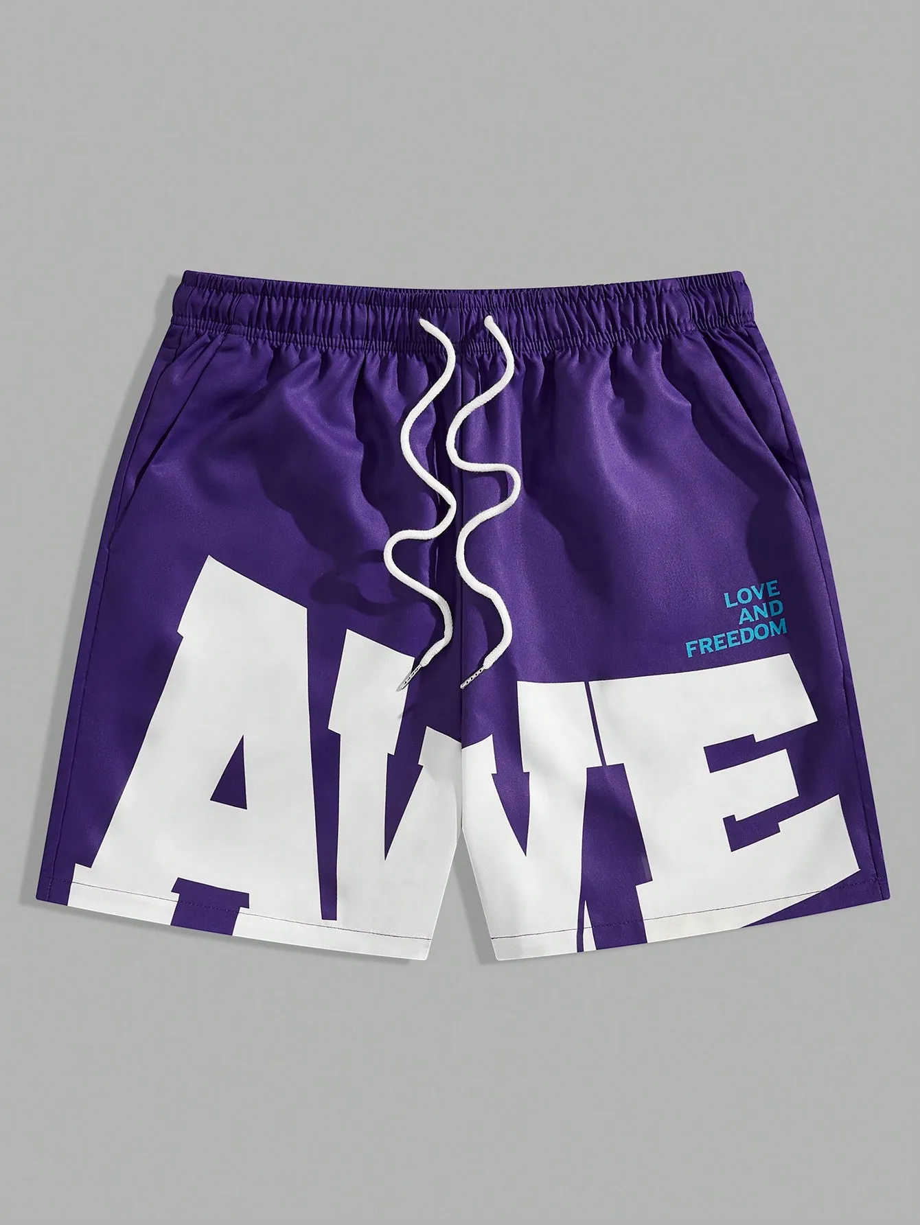 Verve | Slogan Print Shorts