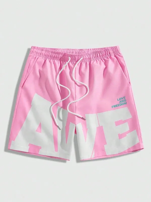 Verve | Slogan Print Shorts