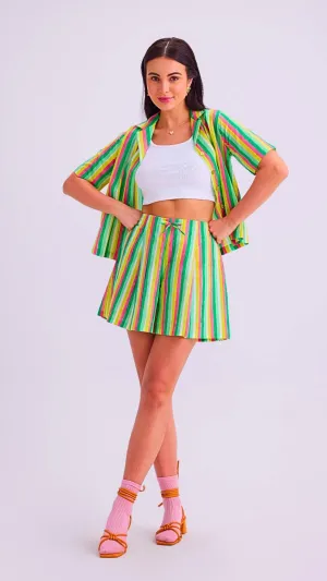 Vesper Shirt & Dottie Shorts, Sherbet Lime