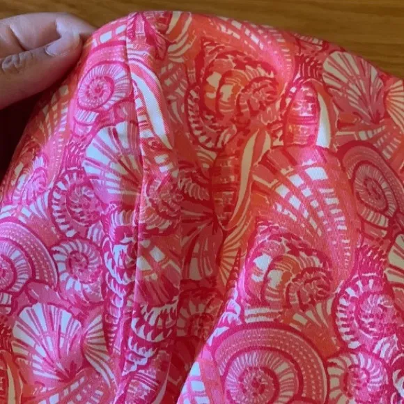 Vineyard Vines structured pink shell dress with ribbing
