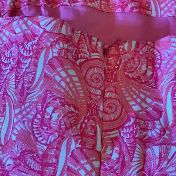 Vineyard Vines structured pink shell dress with ribbing
