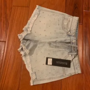 White Fox How Fabulous Denim Shorts