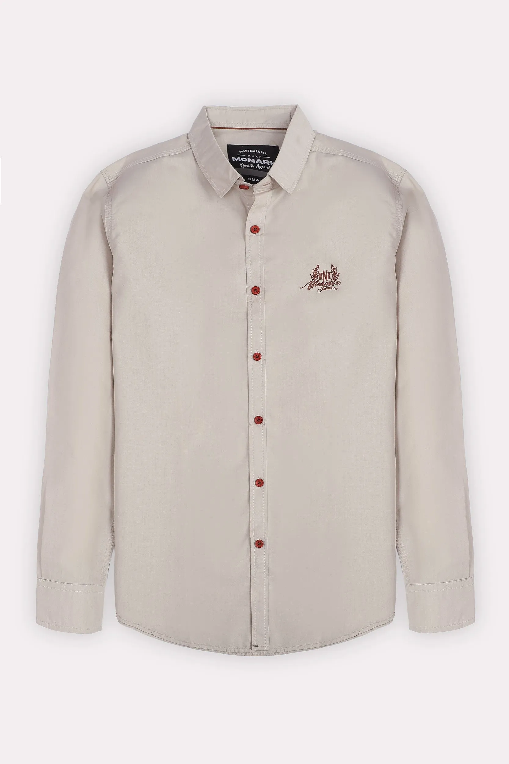 WHITE SLIM FIT CASUAL SHIRT