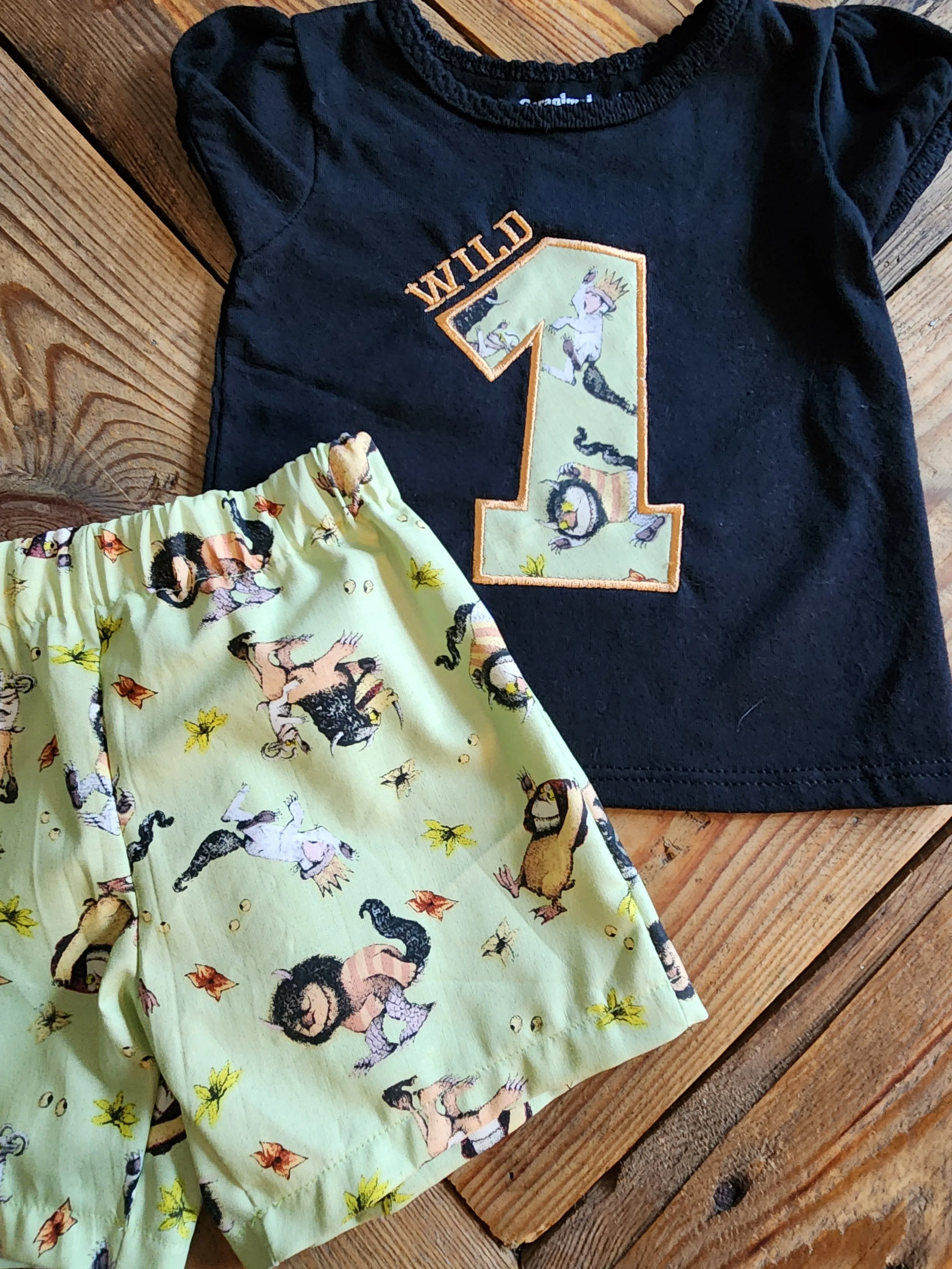 Wild One Where the Wild Things Are 1st Birthday Two Piece Set Size 12m
