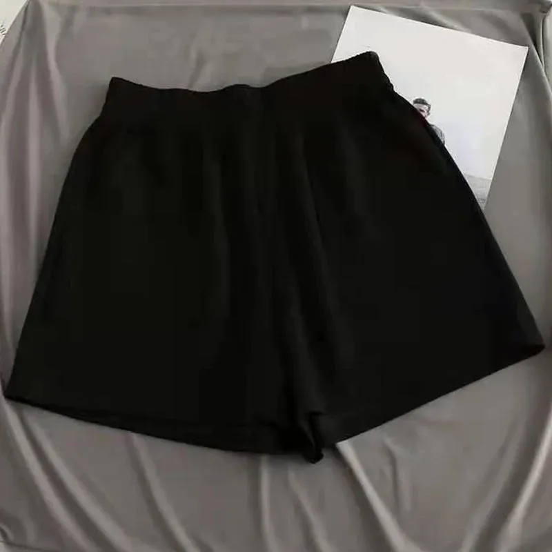 Women Bottoms Wide Leg Shorts Sports Pants Shorts Casual Loose High Waist Hot Pants Summer Fashion Woman Clothes