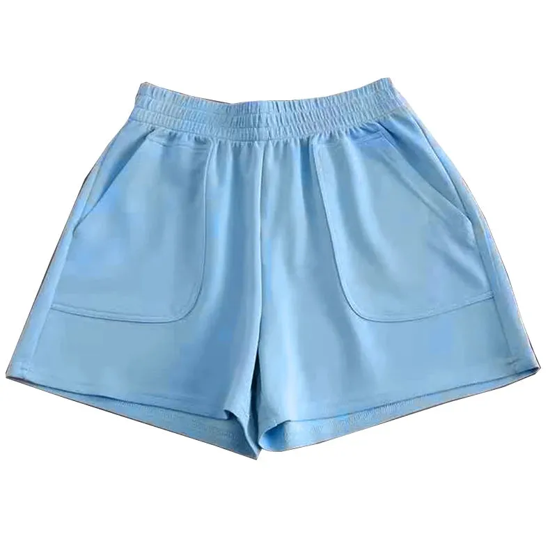 Women Bottoms Wide Leg Shorts Sports Pants Shorts Casual Loose High Waist Hot Pants Summer Fashion Woman Clothes