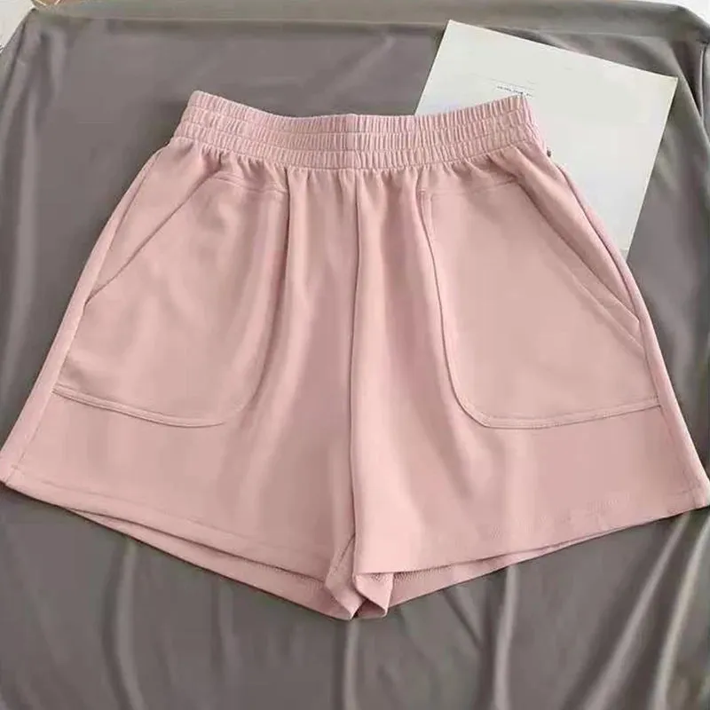 Women Bottoms Wide Leg Shorts Sports Pants Shorts Casual Loose High Waist Hot Pants Summer Fashion Woman Clothes