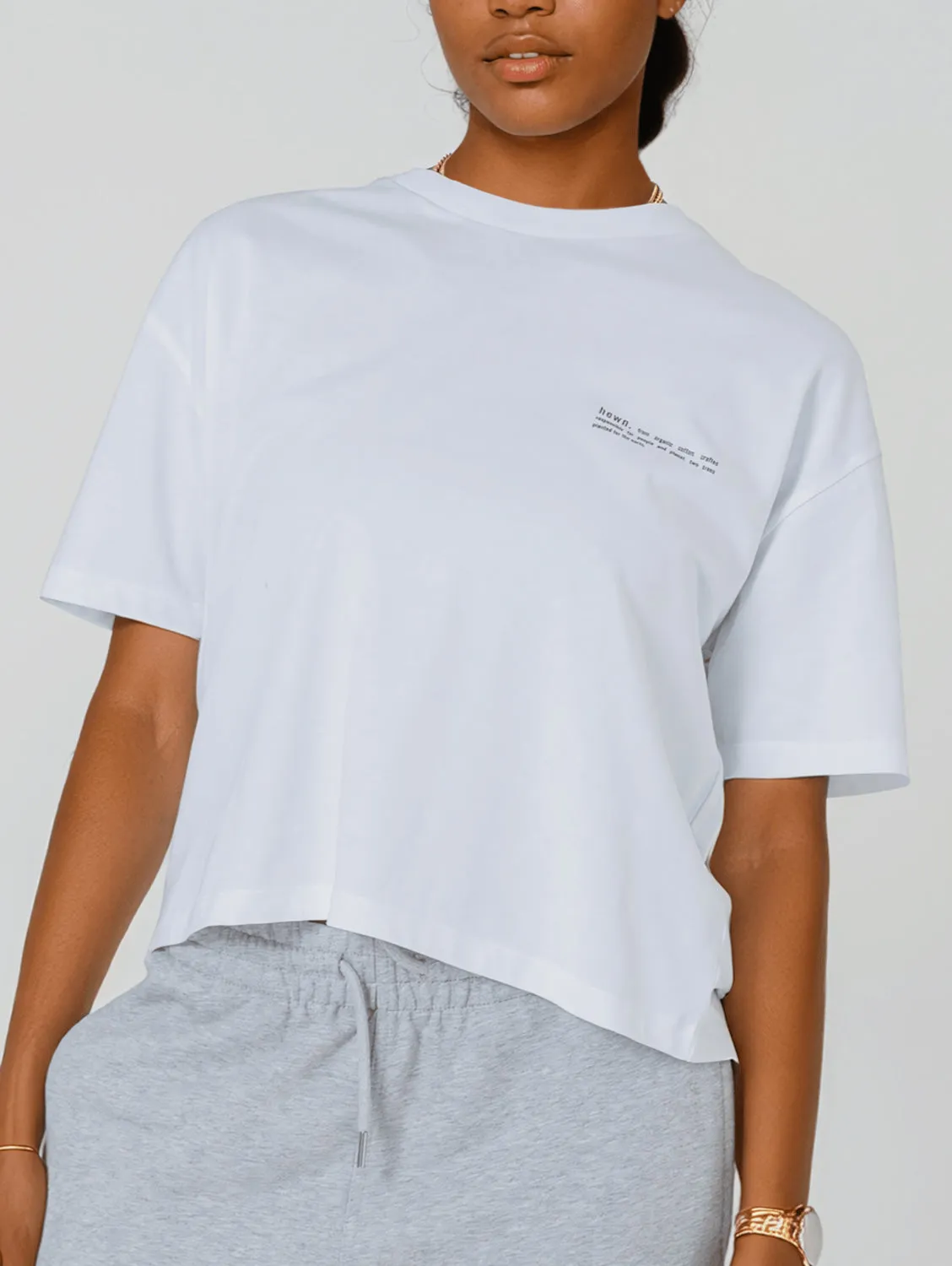 Women's Organic Cotton Boxy T-Shirt | Snow White