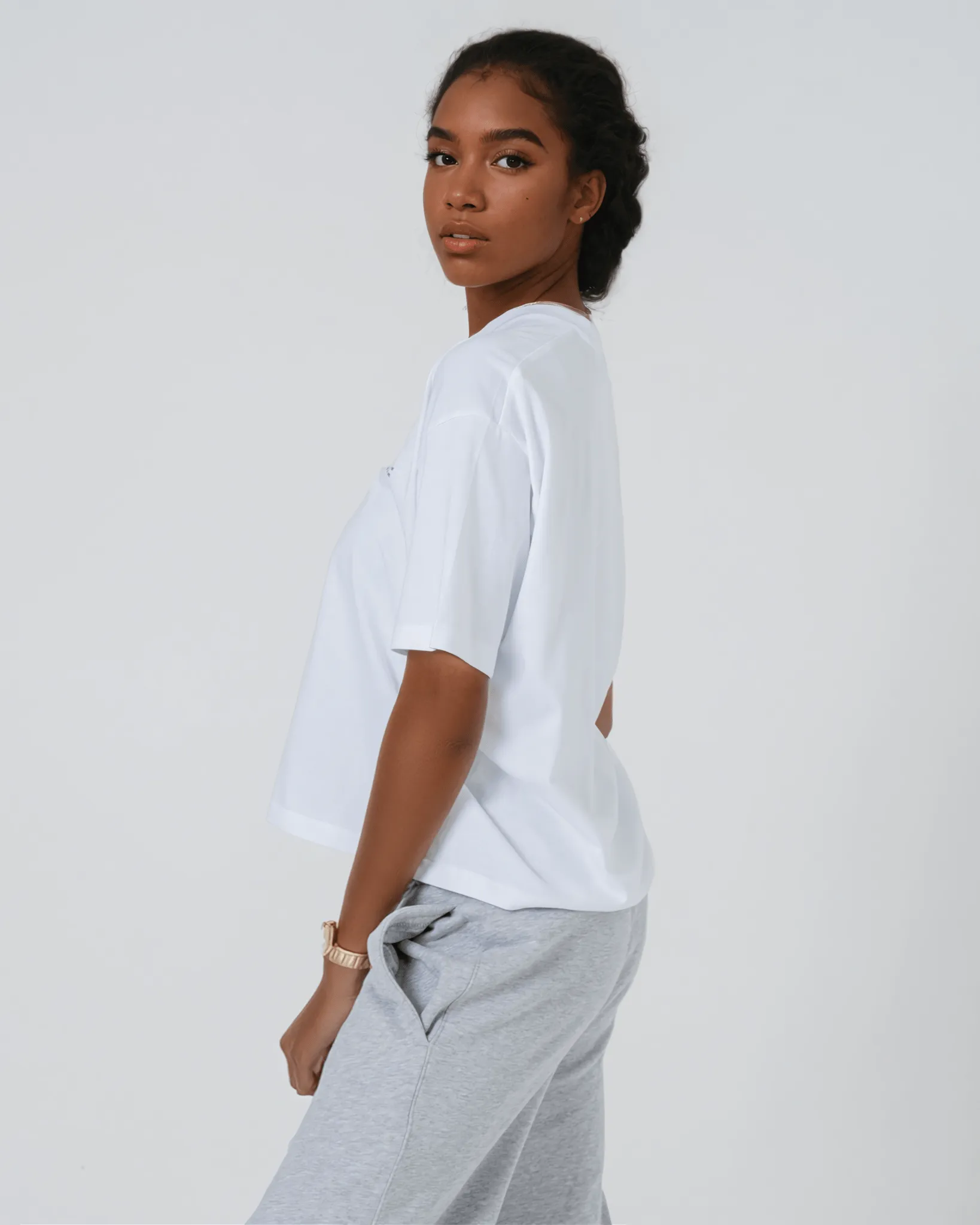 Women's Organic Cotton Boxy T-Shirt | Snow White