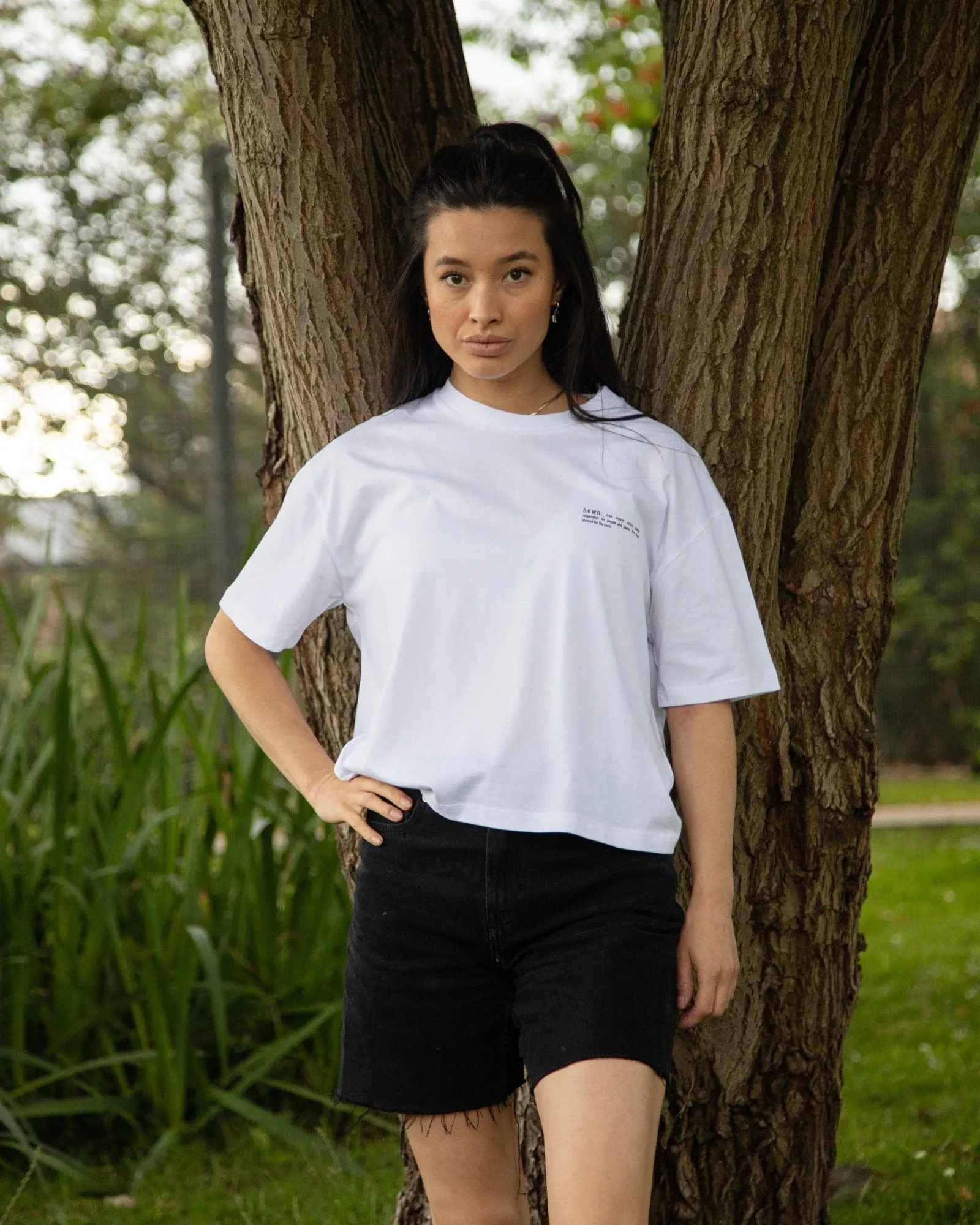 Women's Organic Cotton Boxy T-Shirt | Snow White