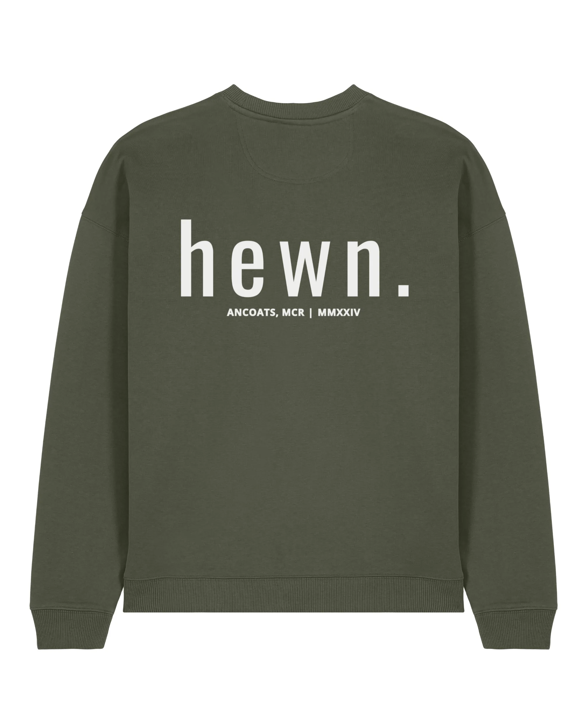 Women's Organic Cotton Signature Oversized Sweatshirt | Pine Green Khaki