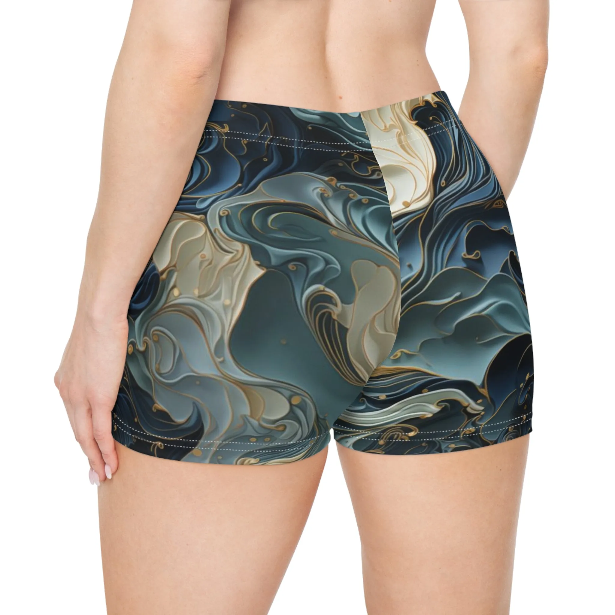 Workout Shorts - Avice Salabhasana Anime Ocean