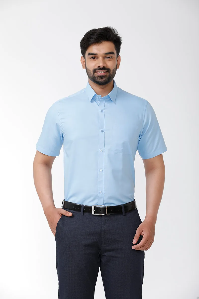 Zurich - Blue Formal Shirts for Men | Ariser