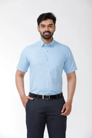 Zurich - Blue Formal Shirts for Men | Ariser