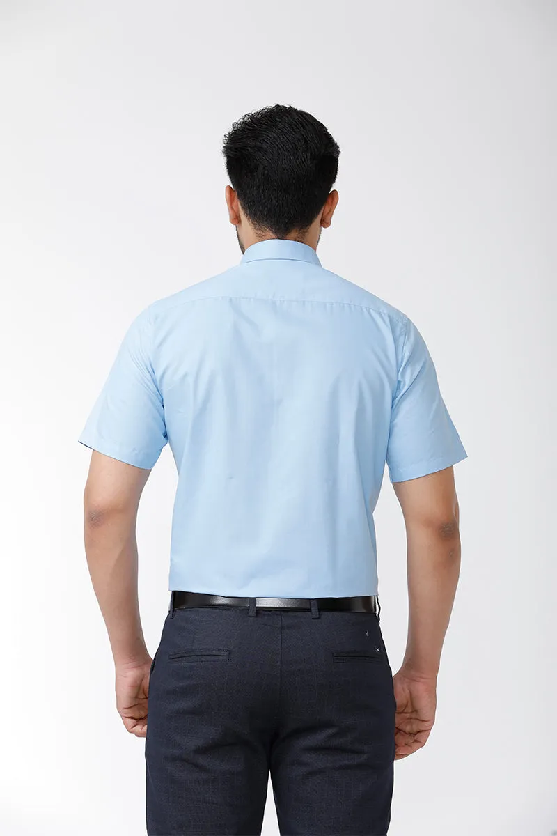 Zurich - Blue Formal Shirts for Men | Ariser