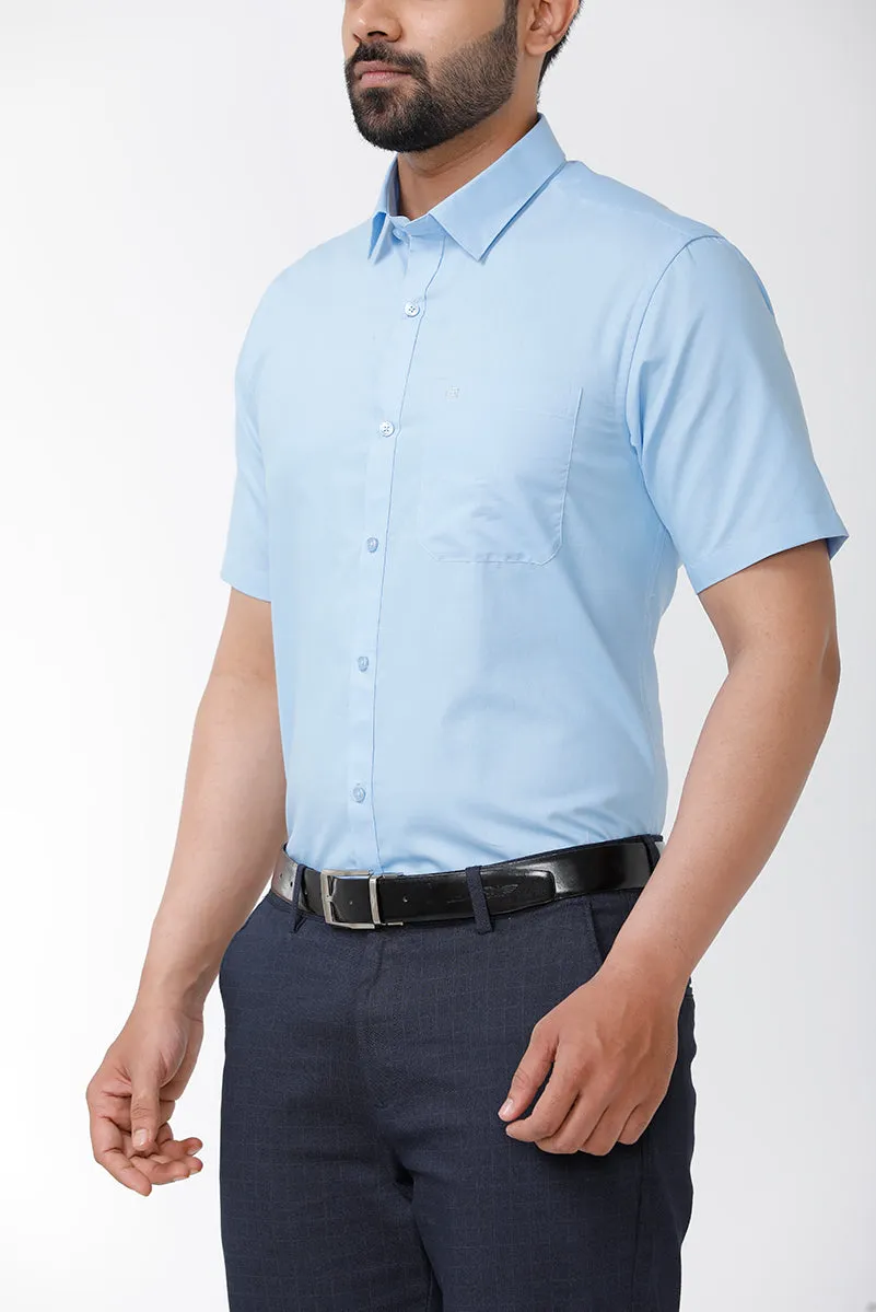 Zurich - Blue Formal Shirts for Men | Ariser