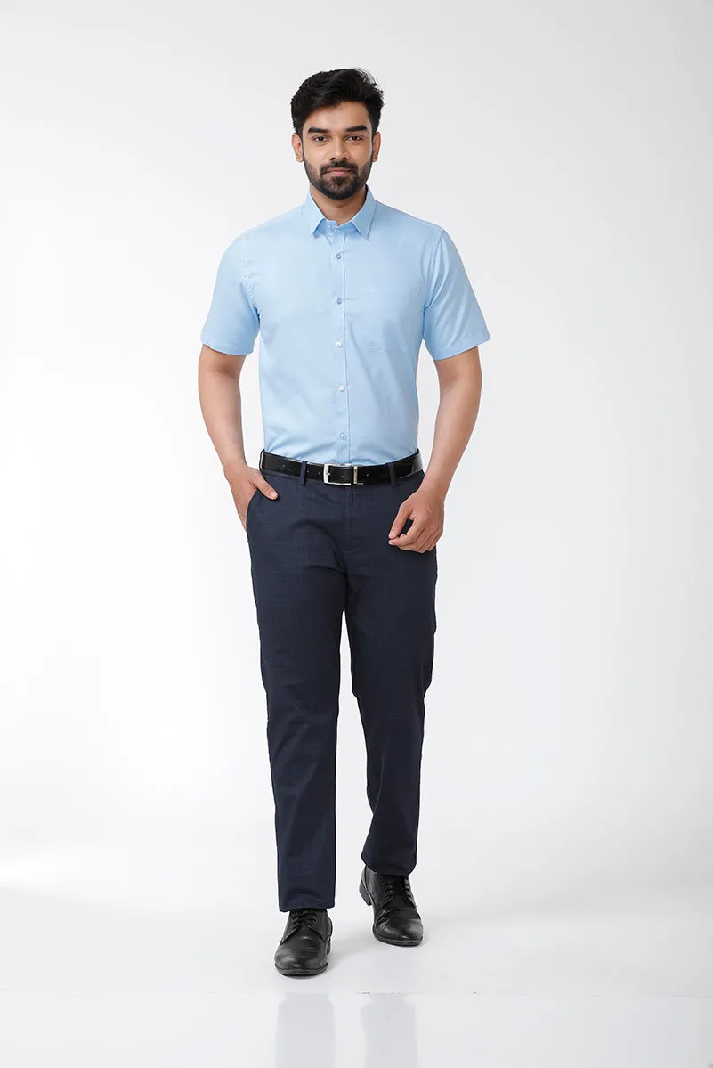 Zurich - Blue Formal Shirts for Men | Ariser